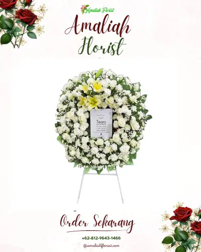 Krans Bunga Duka Cita di Rawa Mekarjaya